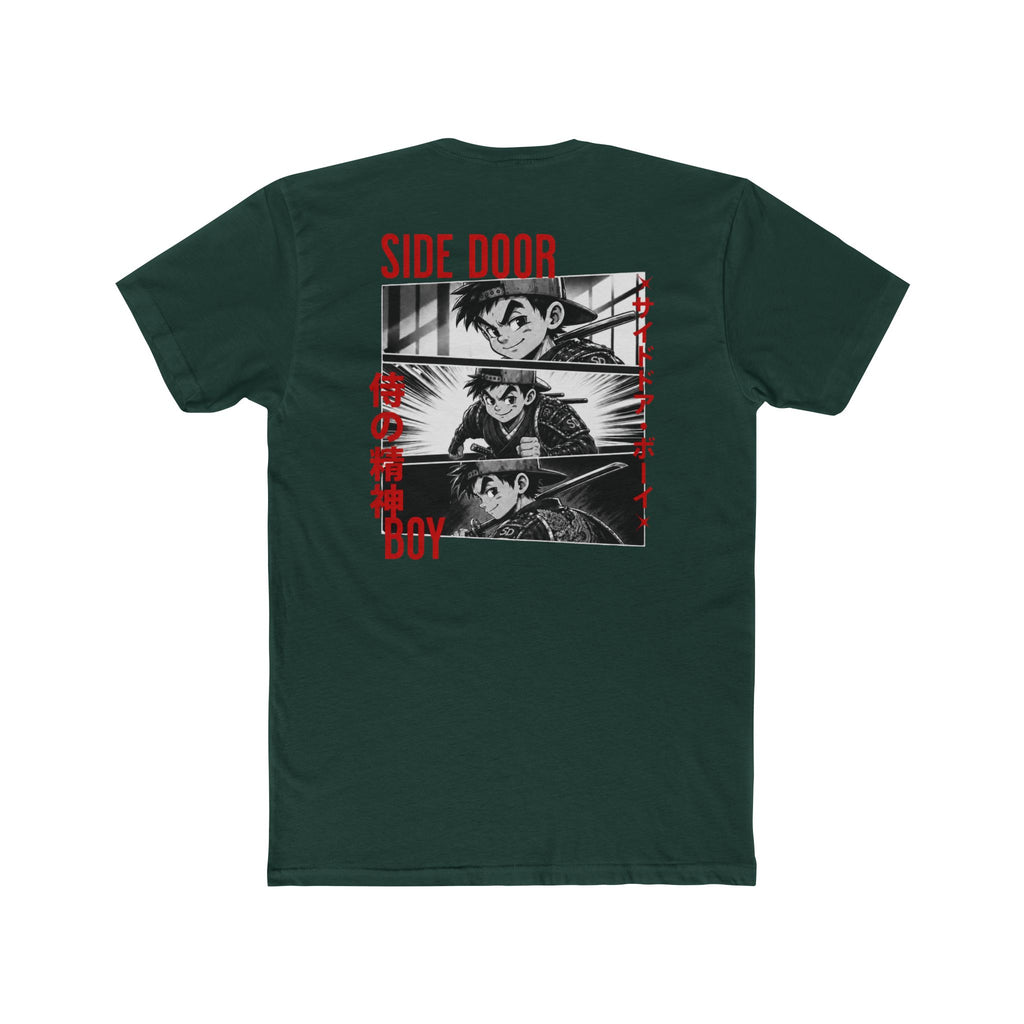 Samurai side door boy Cotton Crew Tee