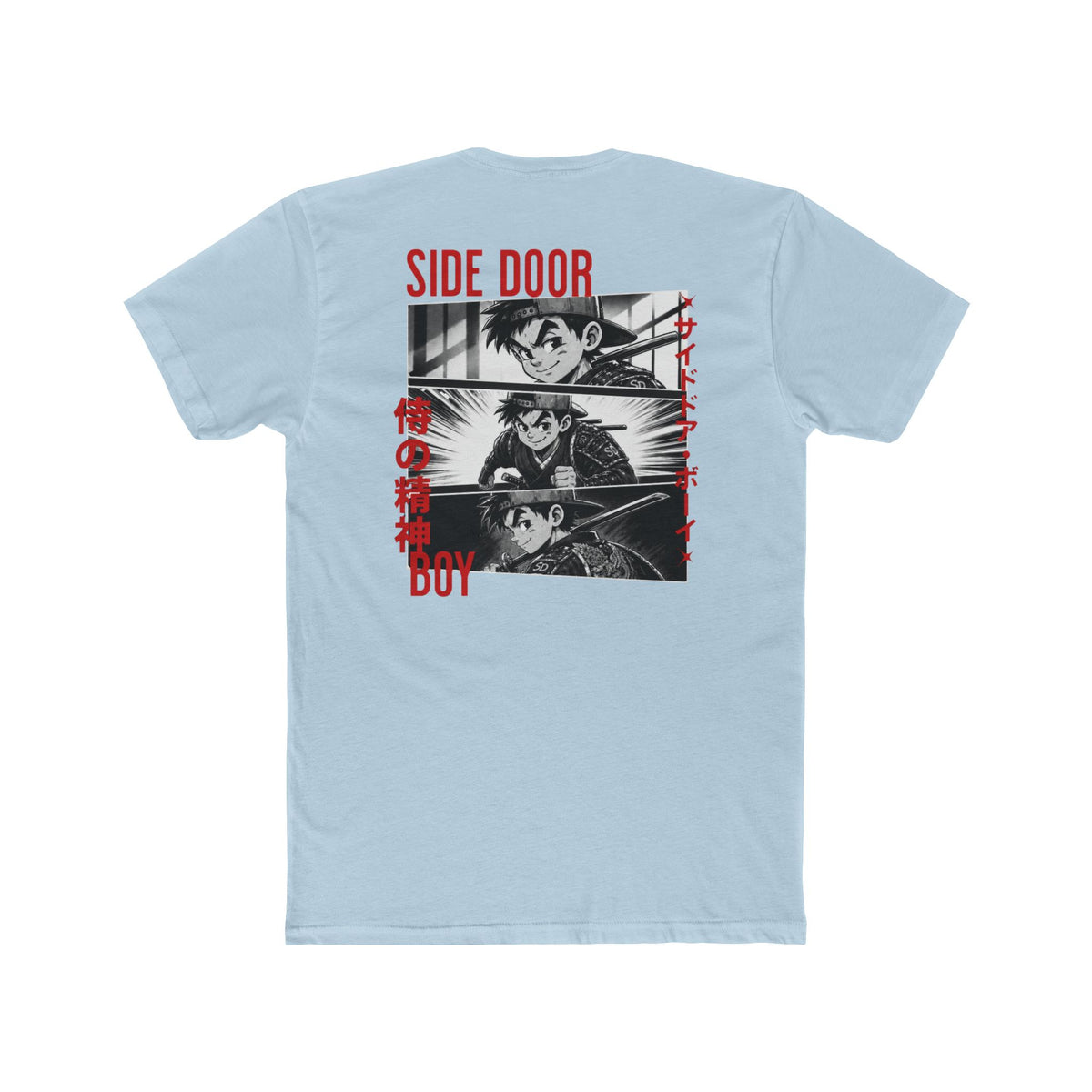 Samurai side door boy Cotton Crew Tee