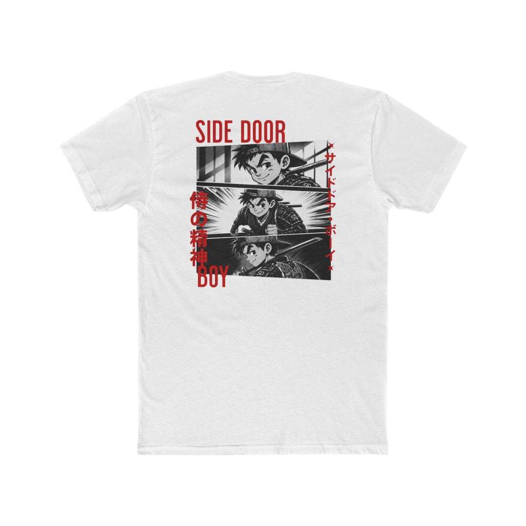 Samurai side door boy Cotton Crew Tee