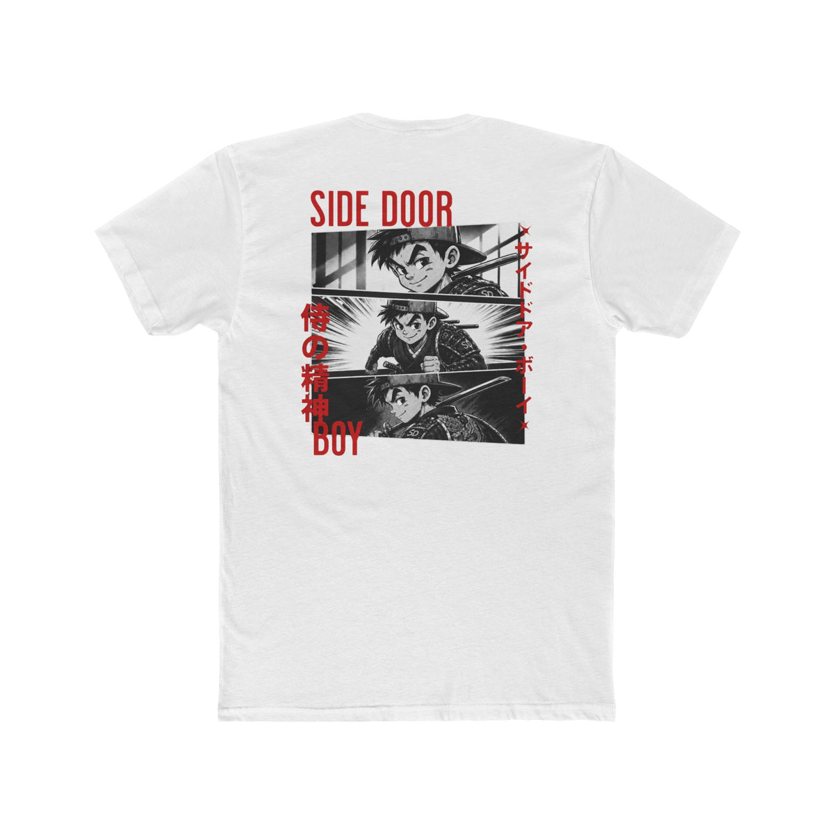 Samurai side door boy Cotton Crew Tee
