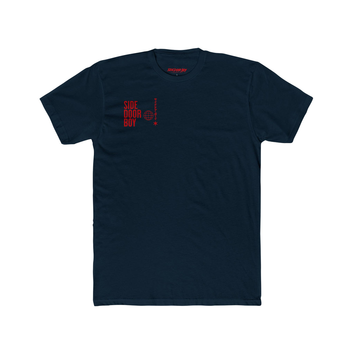 Samurai side door boy Cotton Crew Tee