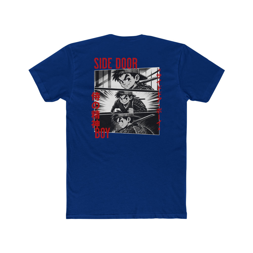 Samurai side door boy Cotton Crew Tee