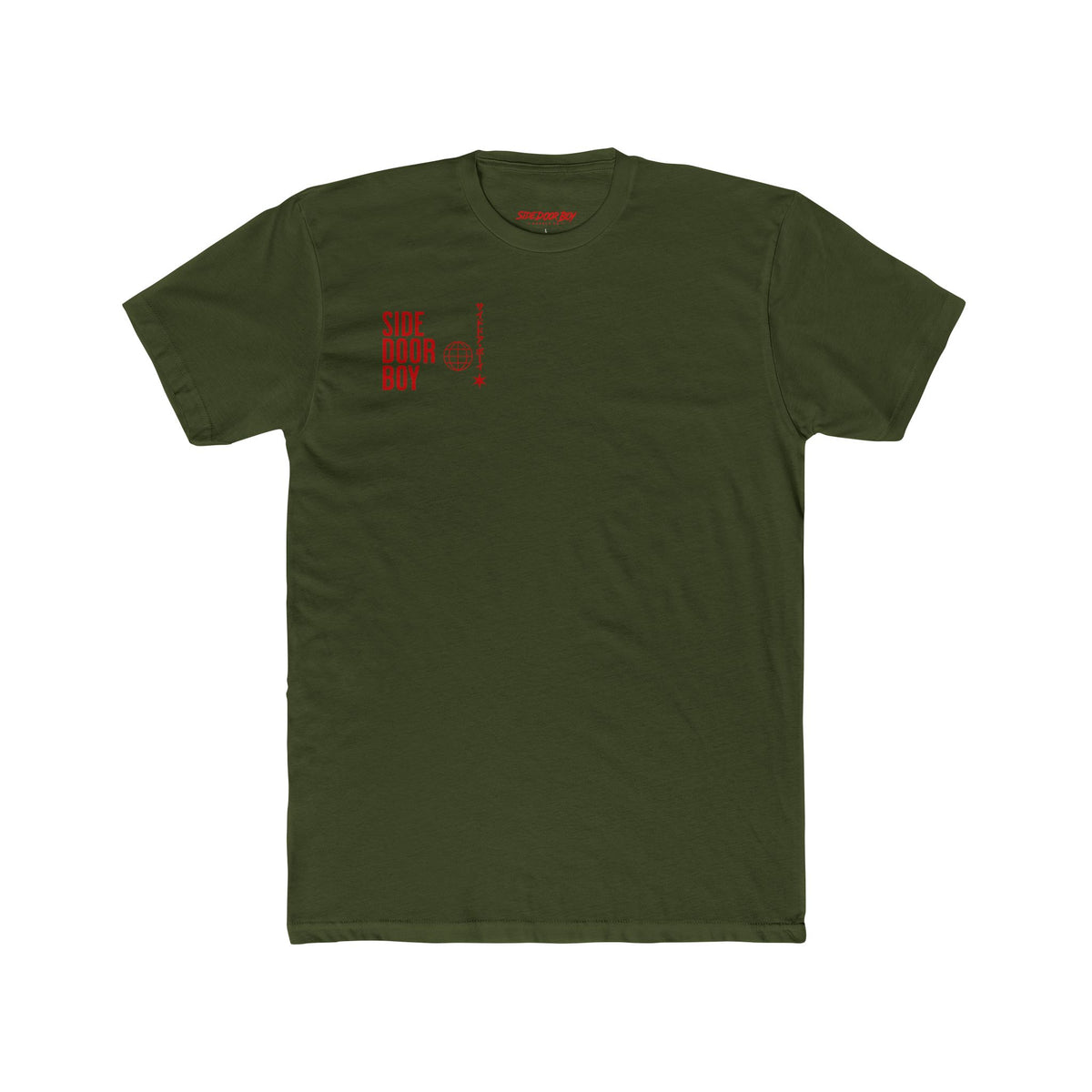 Samurai side door boy Cotton Crew Tee