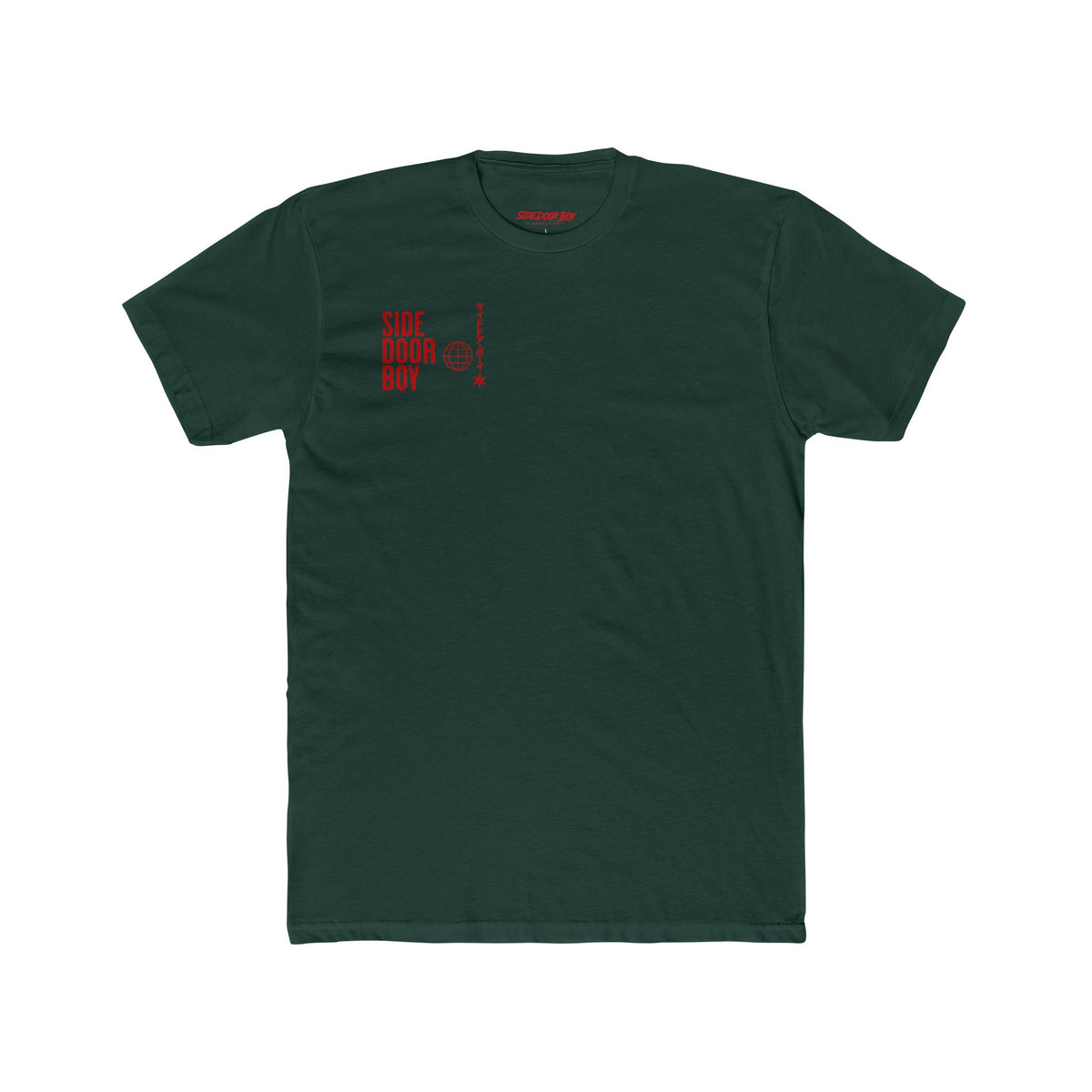 Samurai side door boy Cotton Crew Tee