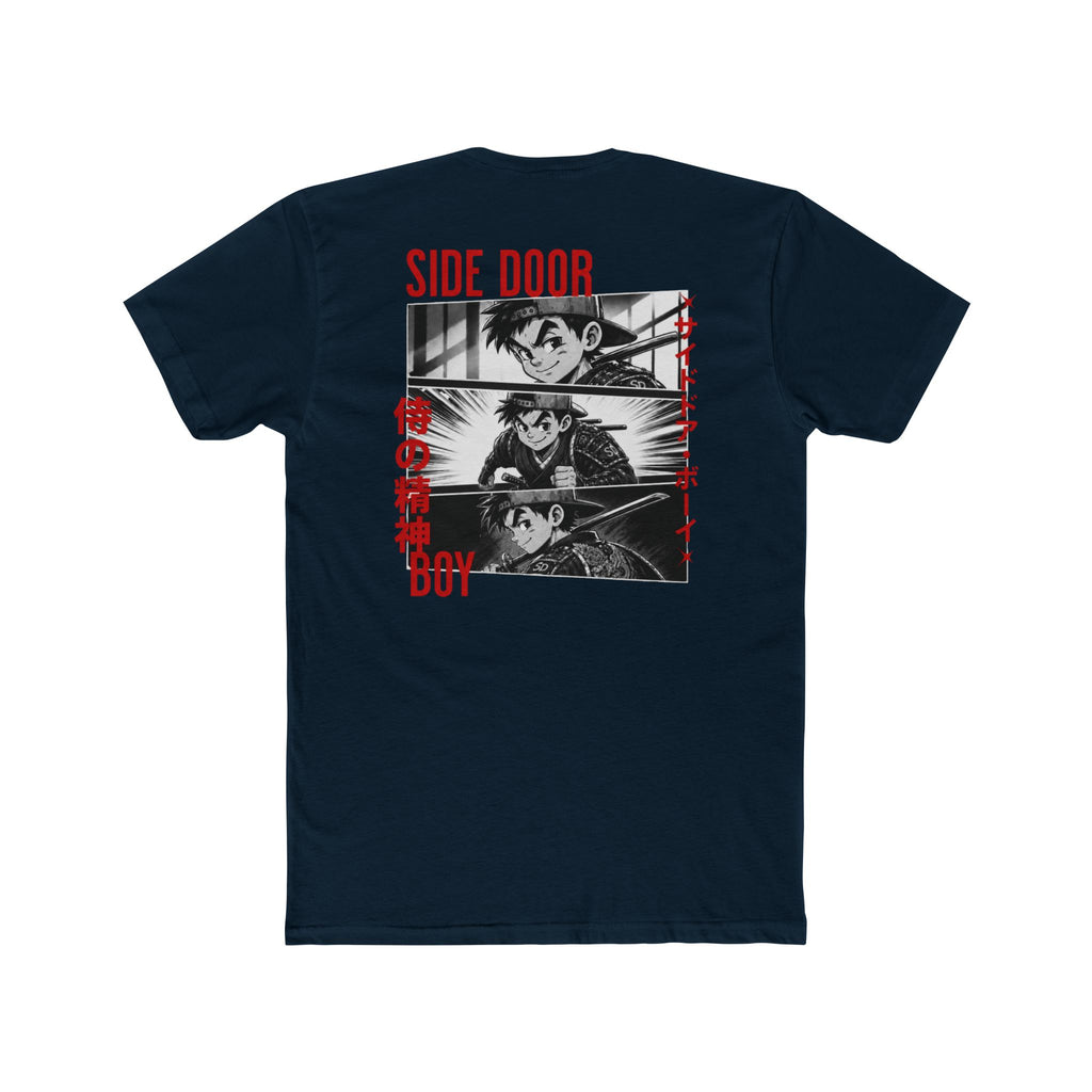 Samurai side door boy Cotton Crew Tee