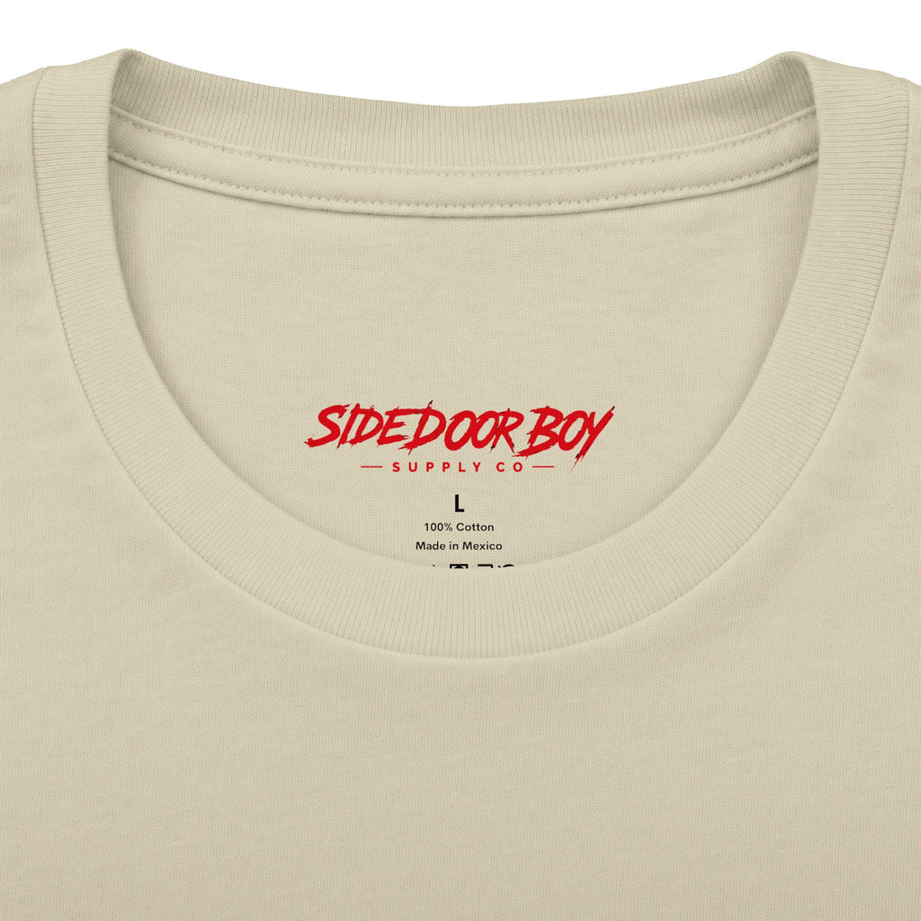 Samurai side door boy Cotton Crew Tee